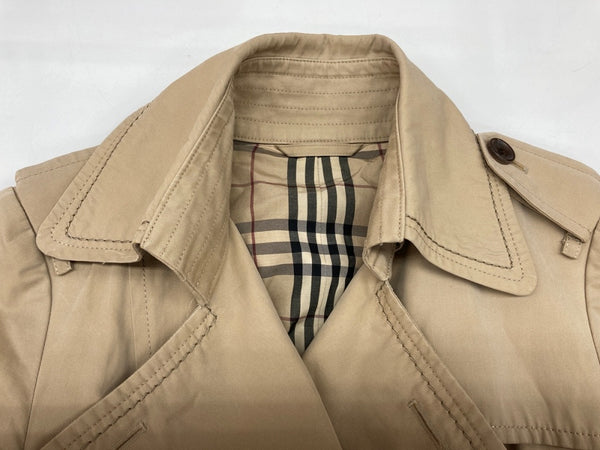 バーバリー Burberry 三陽商会 トレンチコート ライトアウター ダブル ロング 裏地ノバチェック ウエストマーク 日本製 BEIGE FRE04-900-50 コート 無地 ベージュ SIZE40 104LT-251