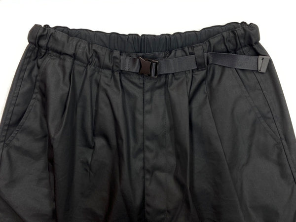 コムデギャルソン COMME des GARCONS HOMME GABARDINE PANTS ギャバジン パンツ 綿エステル ベルト ジップフライ 黒 無地 HN-P003 ボトムスその他 ブラック Mサイズ 104MB-247