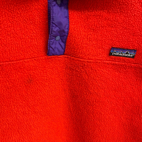 【曜日割引対象外】 パタゴニア PATAGONIA 80's スナップT プルオーバー フリース ジャケット 三角タグ USA製 ジャケット レッド Mサイズ 201MT-4632 VB