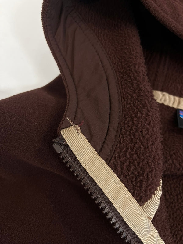 パタゴニア PATAGONIA USA製 SYNCHILLA Wind Zone Jacket シンチラ ウインドゾーンジャケット フリースジャケット フーディ 茶 27270 XL ジャケット ブラウン LLサイズ 101MT-4785