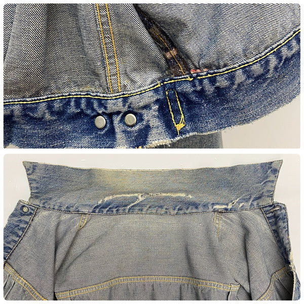 【曜日割引対象外】 リーバイス Levi's 50's 517XX 2nd 紙パッチ ハギ付き インナーカット ジャケット ブルー 201MT-4512 VB