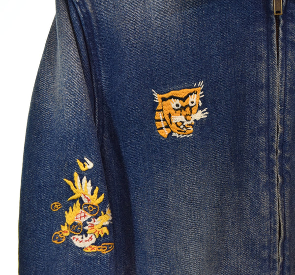 ヒューストン HOUSTON SOUVENIR DENIM VIETNAM JACKET スーベニア デニム ベトナム ジャケット Gジャン ベトジャン 50461 L ジャケット ブルー 103MT-3456