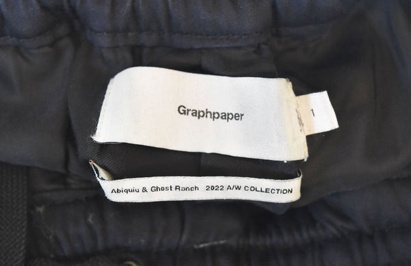 グラフペーパー  Graphpaper Sheep Leather Easy Pants レザーパンツ GM223-40194 ボトムスその他 ブラック 1 103MB-560