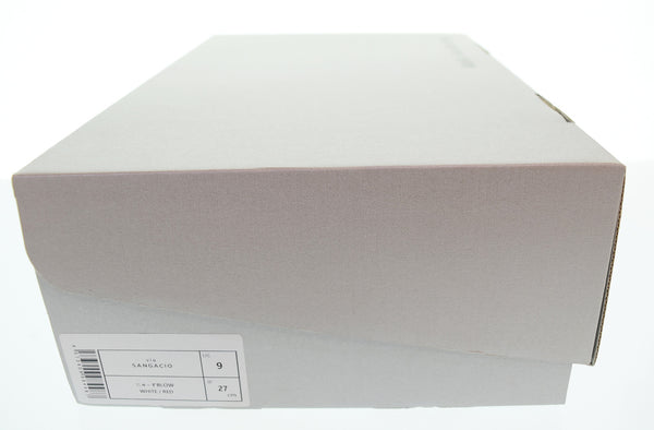 サンガッチョ SANGACIO にゅ 刺繍 スニーカー メンズ靴 スニーカー ホワイト 27cm 103S-1257