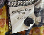 ディオール Dior 90'S 総柄 シャツ アニマル柄 Christian Dior SPORTS スポーツ ハーフボタン ラガーシャツ ポロシャツ 長袖シャツ マルチカラー Lサイズ 103LT-139