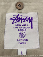 ステューシー STUSSY Tailored Jacket テーラード ジャケット フォーマル スーツ 茶 ジャケット 無地 ベージュ Lサイズ 104MT-1844