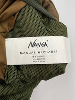 マニュアルアルファベット MANUAL ALPHABET × NANGA ナンガ TRAILBLAZER 2nd トレイルブレザー ダウン ダブルジップ アウトドア アウター オリーブ 緑 MA-J-277 サイズ 1 ジャケット 刺繍 カーキ 104MT-1650