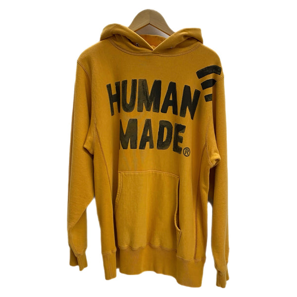 ヒューマンメイド HUMAN MADE Pizza Hoodie パーカ イエロー Lサイズ 201MT-4116