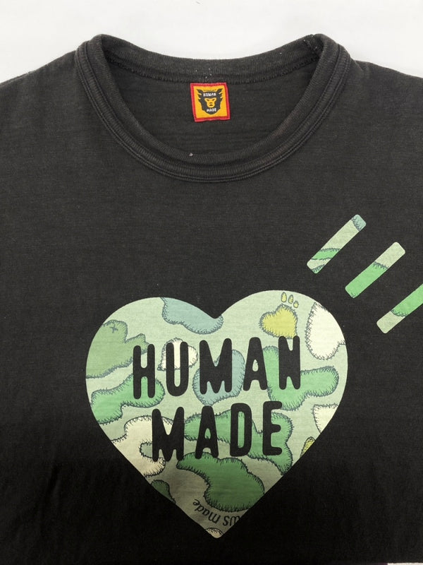 ヒューマンメイド HUMAN MADE × KAWS カウズ 24SS GRAPHIC S/S TEE グラフィック 半袖 Ｔシャツ クルーネック 黒 Tシャツ ロゴ ブラック XLサイズ 104MT-2341