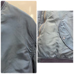 【曜日割引対象外】 アルファ インダストリーズ ALPHA INDUSTRIES 80's 旧タグ USA製 MA-1 フライトジャケット ジャケット ネイビー Lサイズ 201MT-4431 VB