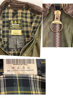 バブアー BARBOUR 90's 90年代 3ワラント BEAUFORT ビューフォート ワックス コットン オイルドジャケット ハーフコート VINTAGE ヴィンテージ A150 C46 ジャケット カーキ 101MT-5239