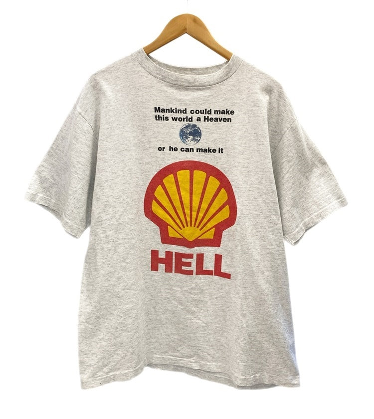 アナーキックアジャストメント ANARCHIC ADJUSTMENT Vintage ヴィンテージ HELL tee プリントTシャツ 袖シングル  XL Tシャツ グレー LLサイズ 101MT-2721 | 古着通販のドンドンサガール