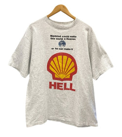 アナーキックアジャストメント ANARCHIC ADJUSTMENT Vintage ヴィンテージ HELL  tee プリントTシャツ 袖シングル XL Tシャツ グレー LLサイズ 101MT-2721