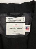 ダイリク DAIRIKU 21SS Blanket Embroidery Night Gown ガウン コート ロング カーディガン アウター ジャケット 黒 21SS J-5 コート ロゴ ブラック フリーサイズ 104MT-1124
