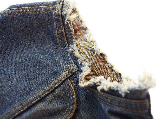 リー Lee BLACK SABBATH ブラックサバス バンド 袖きり ヘヴィメタル デニムベスト  ベスト ブルー 103MT-3370