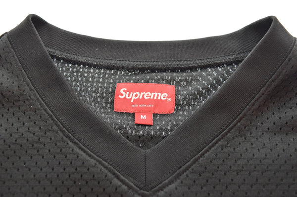 シュプリーム SUPREME 20SS Glitter Football Top グリッター ロゴ メッシュ フットボール Tシャツ Tシャツ ブラック Mサイズ 103MT-3317