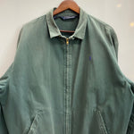 【曜日割引対象外】 ラルフローレン  RALPH LAUREN 80's 90's POLO by Ralph Lauren スイングトップ スポーツジャケット USA製 ジャケット グリーン XLサイズ 201MT-4882 VB