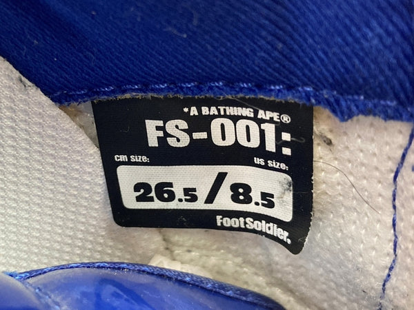 アベイシングエイプ A BATHING APE × DC COMICS コミックス BAPESTA SUPERMAN ベイプスタ スーパーマン MARVEL ローカット シューズ 黄 青  FS-001 メンズ靴 スニーカー ブルー 26.5cm 104S-997