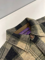 ラルフローレン RalphLauren purple label パープルレーベル 50th anniversary collection チェックシャツ シャツジャケット 緑 長袖シャツ グリーン Sサイズ 101MT-4809