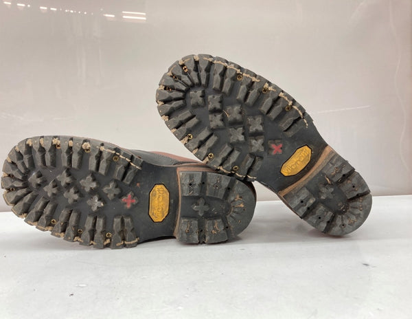 ホワイツブーツ WHITE'S BOOTS SMOKE JUMPER スモーク ジャンパー 2トーン ワーク Vibramソール レースアップ 革靴 茶 黒 メンズ靴 ブーツ ウエスタン ブラウン サイズ 8 1/2E 104S-769