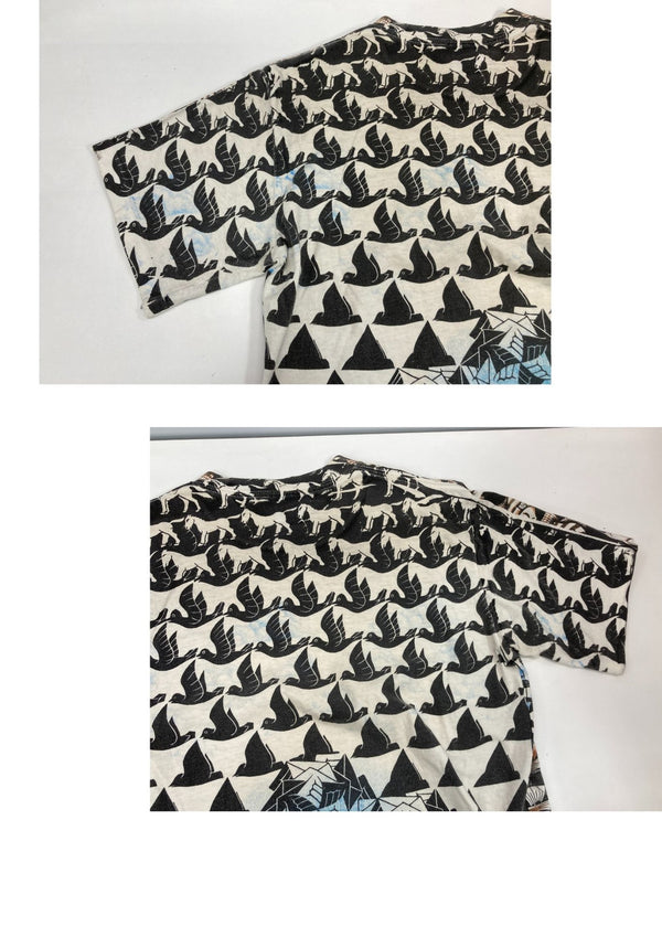 ヴィンテージ vintage 90's 90s  ANDAZIA M.C.ESCHER ALL OVER PRINT MADE IN USA  エッシャー マルチ アメリカ製 Tシャツ マルチカラー Mサイズ 101MT-3516