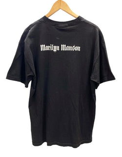 バンドTシャツ BAND-T 00s～  MARILYN MANSON got violence? マリリンマンソン ゴット バイオレンス ロックT ヴィンテージTシャツ  XL Tシャツ プリント ブラック LLサイズ 101MT-2235