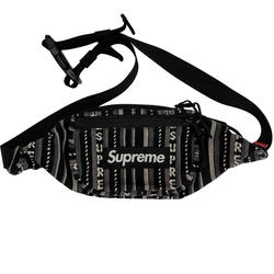 シュプリーム SUPREME 20SS Woven Stripe Waist Bag バッグ メンズバッグ ボディバッグ・ウエストポーチ ブラック 201goods-825