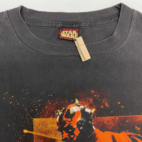 【曜日割引対象外】 ヴィンテージ vintage 90's 00's STARWARS "DARTH MAUL" USA製 Tシャツ ブラック XLサイズ 201MT-4553 VB