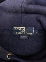ラルフローレン RalphLauren 90s POLO BEAR HOODY ポロ ベア フーディー パーカー プルオーバー バスケ 薄手 スウェット 紺 パーカ プリント ネイビー Mサイズ 104MT-2065