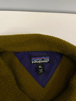 パタゴニア PATAGONIA Vintage ヴィンテージ 80s～ 90s Rマークタグ USA製 フリースプルオーバー  25610 XL ジャケット カーキ LLサイズ 101MT-4786
