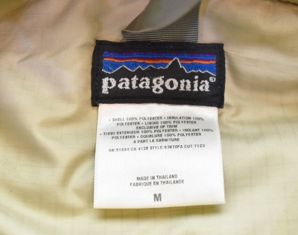 パタゴニア PATAGONIA 00年製 PUFF BALL  SWEATER パフボールセーター中綿ジップアップパーカー 83970 ジャケット カーキ Mサイズ 103MT-3323