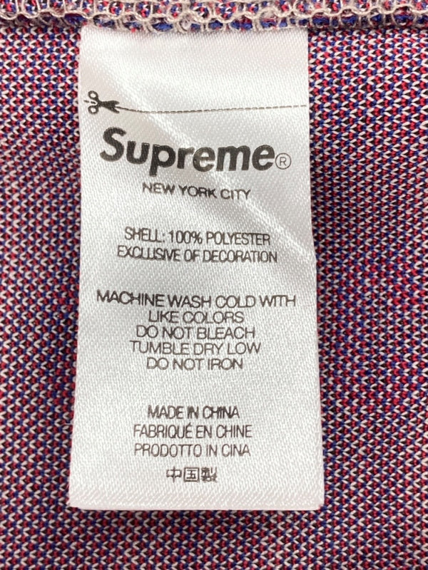 シュプリーム SUPREME World Famous Jacquard Track Jacket ワールド フェイマス ジャカード トラック ジャケット 灰 ジャケット ロゴ グレー Lサイズ 104MT-1525