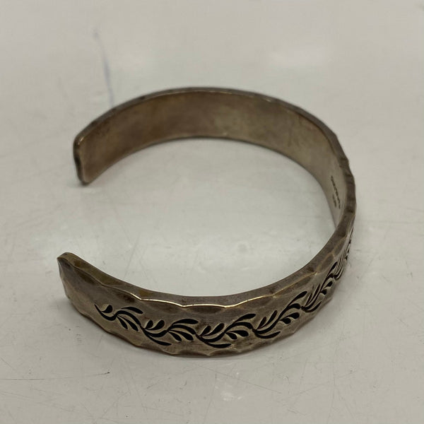 【曜日割引対象外】 【中古】ワンズワーカー ONE'S WORKER 唐草 金メタル メンズジュエリー・アクセサリー バングル シルバー 201goods-685 VB