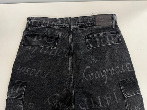 シュプリーム SUPREME ×Martine Rose Denim Cargo Pant 24FW マーティンローズ デニムカーゴパンツ 黒 デニム ブラック 表記サイズ30 101MB-641