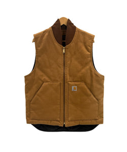 カーハート Carhartt CARHARTT DUCK VEST ARCTIC QUILT LINED ダックベスト 茶 V01-BRN ベスト ベージュ Mサイズ 101MT-5125