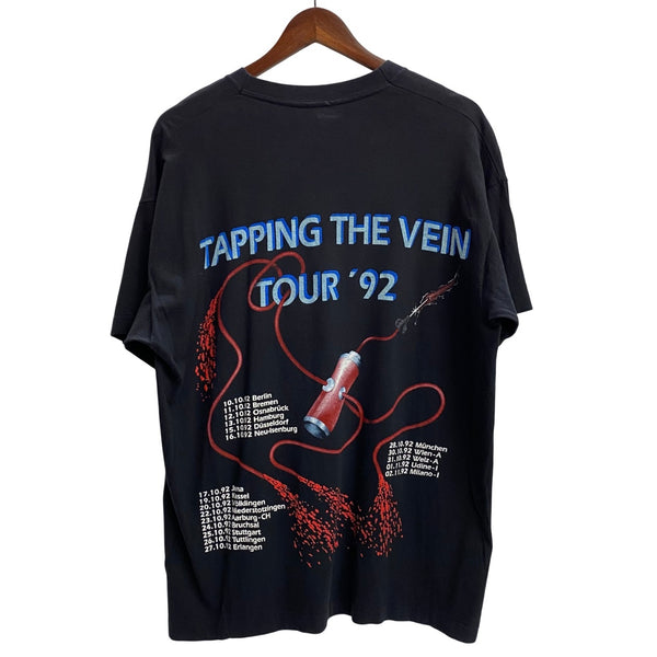 【曜日割引対象外】 ヴィンテージ vintage 90's Sodom ''tapping the vein'' screen stars 1992 Tシャツ ブラック XLサイズ 201MT-3830 VB
