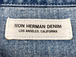 ロンハーマン Ron Herman 23SS One Wash Pullover Shirt ワンウォッシュ プルオーバー シャツ デニム 青 3720700049 長袖シャツ 無地 ブルー Mサイズ 104MT-2318