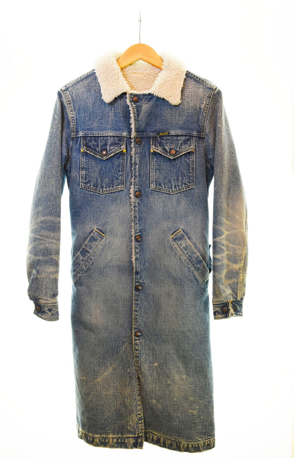 キャピタル KAPITAL ボアデニム ロング ジャケット 青 2 ジャケット ブルー Mサイズ 103MT-1756