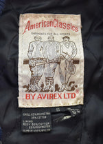 アヴィレックス AVIREX VARSITY LEATHER JACKET バーシティレザージャケット バックロゴ スタジャン ジャケット ブラック Sサイズ 103MT-3520