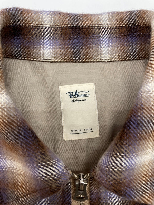 ロンハーマン Ron Herman RHC OMBRE CHECK SHIRTJACKET オンブレ チェック シャツジャケット ダブルジップ アウター 2820400063 ジャケット チェック マルチカラー Mサイズ 104MT-2104