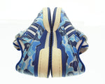 アベイシングエイプ A BATHING APE  ADIDAS FORUM 84 BAPE LOW 30TH ANNIVERSARY アニバーサリーブルー カモ ID4772 メンズ靴 スニーカー マルチカラー 27.5cm 103S-1165