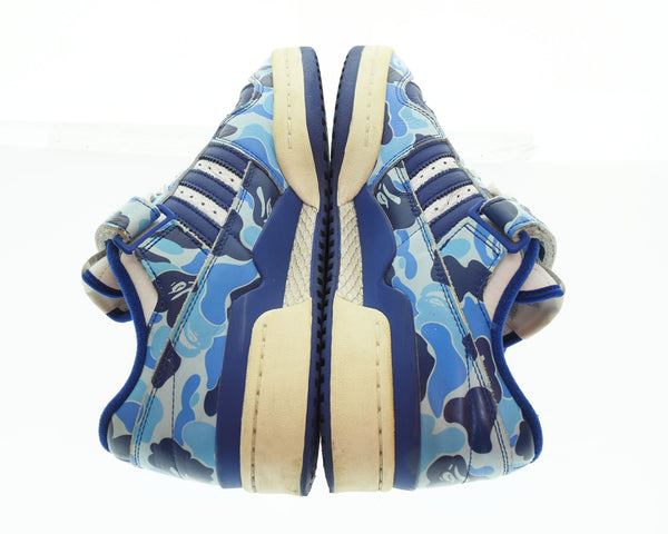 アベイシングエイプ A BATHING APE  ADIDAS FORUM 84 BAPE LOW 30TH ANNIVERSARY アニバーサリーブルー カモ ID4772 メンズ靴 スニーカー マルチカラー 27.5cm 103S-1165