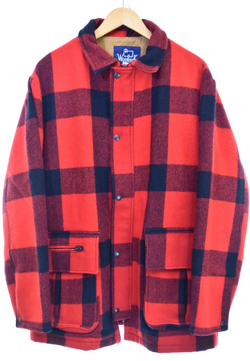 ウールリッチ WOOLRICH 80s 紺タグ USA製 ハンティングジャケット ジャケット レッド Lサイズ 103MT-3295