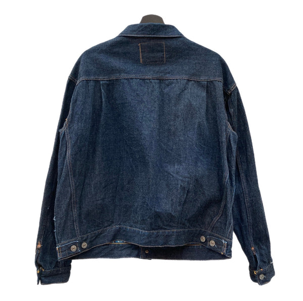 ワンピースオブロック One Piece Of Rock 2nd デニムジャケット Gジャン ハギ付き 407XXX 1954モデル M-54 バンダナ 濃紺 サイズ48 ジャケット 無地 ネイビー 104MT-1040