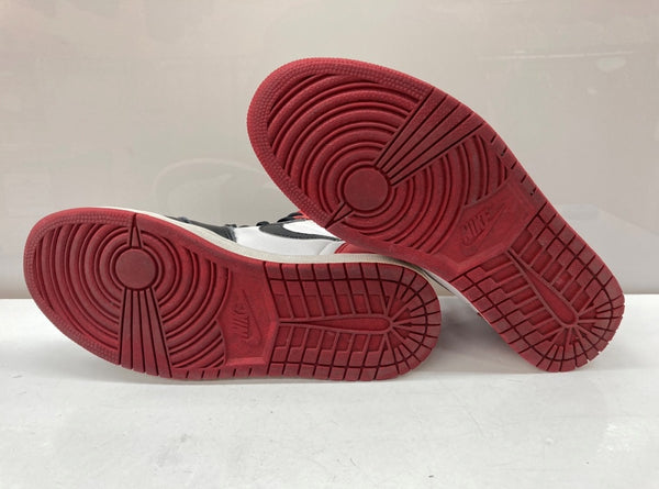 ナイキ NIKE 16年製 AIR JORDAN 1 RETRO HIGH OG BLACK TOE エア ジョーダン レトロ ハイ ブラック トゥ AJ1 つま黒 白 赤 黒 555088-125 メンズ靴 スニーカー ホワイト 27cm 104S-714