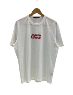シュプリーム SUPREME 17AW ×LOUISVUITTON ルイヴィトン LV Box Logo Tee モノグラムボックスロゴTシャツ HDY92WJC8 Tシャツ ホワイト Lサイズ 101MT-4864