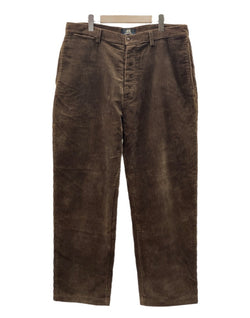 ダブルアールエル RRL 90s CORDUROY PANTS コーデュロイ パンツ ボタンフライ ワーク トラウザーズ 三ツ星タグ Ralph Lauren 茶 無地 ボトムスその他 ブラウン 38×33 104MB-347
