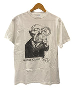 ヴィンテージ vintage 偉人TEE アーサー コナン ドイル  Arthur Conan Doyle 袖シングル US古着 Tシャツ ホワイト Lサイズ 101MT-2890