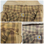 【曜日割引対象外】 カーハート Carhartt アクティブジャケット ペンキ チェックライナー ジャケット ベージュ 201MT-4360 VB