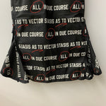 サカイ sacai 18ss テキストプリントスカート 18-03573 スカート ブラック 201LB-97